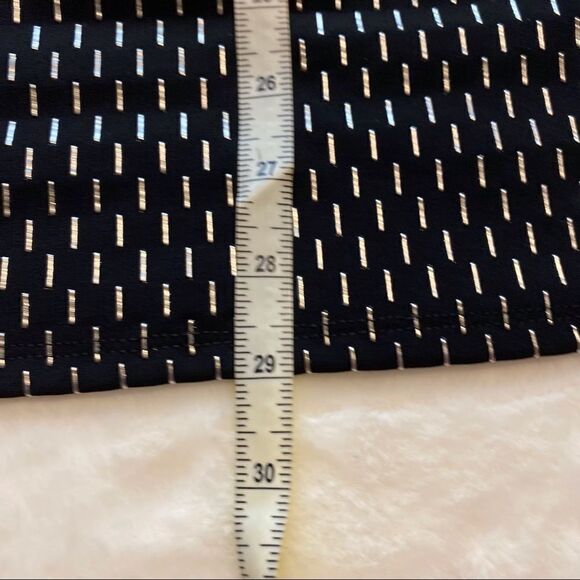 JM Collection Black With Silver Accents Flared Sleeve Tunic/Dress Size Large - Picture 13 of 13